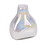 Vickerman CM196508 8" White Enamel Glass Bottle Vase