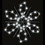 Vickerman D493042 4' Single Spiral Snowflake w/72 LED C7
