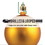 Vickerman N150837DMV 14" Honey Gold Matte Finial Drop UV 2/Bg