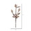 Vickerman EH210518 18" Natural Wood Poinsettia Spray 4/bag