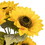 Vickerman F213878 19" Yellow Sunflower Bouquet Glass Vase