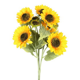 Vickerman FA174901 22" Yellow Sunflower Bush