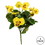 Vickerman FA186401 10" Yellow Pansy Bush 4/Pk