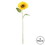 Vickerman FA187201 23" Yellow Sunflower Stem 6/Pk