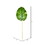 Vickerman FA190335 35" Green Pothos Leaf Real Touch Pk/6
