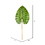 Vickerman FA190443 43" Green Philo Leaf Real Touch Pk/4