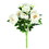 Vickerman FA191111 19" White Peony Bush 9 Blooms