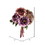 Vickerman FA194566 11" Purple Hydangea Peony Bouquet