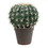 Vickerman FE180103 18" Green Cactus Ball in Gray/Red Pot