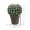 Vickerman FE180103 18" Green Cactus Ball in Gray/Red Pot