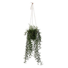 Vickerman FE191422 22" Green Grass Plant in Hanger Pot