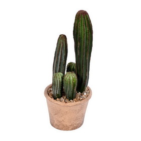 Vickerman FE192810 10.5" Green Potted Cactus
