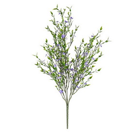 Vickerman FF190622 22" Mini Purple Flowers Green Bush UV