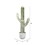 Vickerman FH181501 36" Green/White Cactus in Concrete Pot
