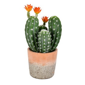 Vickerman FH192214 14" Green Potted Cactus