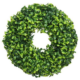 Vickerman FI170501 10" Mini Button Leaf Wreath