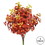 Vickerman FI170601-3 12" Plastic Leaf Bush-Red 3/Pk