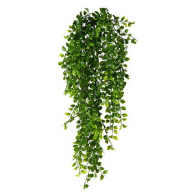 Vickerman FI181101 31" Green Mini Leaf Hanging Bush 2/Pk UV