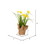 Vickerman FJ181201 10" Yellow Daffodil Burlap Pot 2/set
