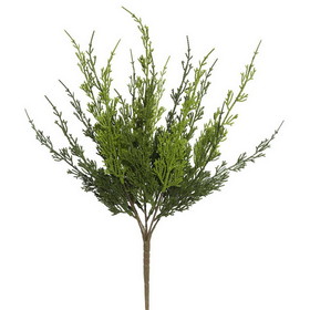 Vickerman 19" Artificial Green Monterey Cypress Bush Pack of 2