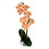 Vickerman FN180401 18" Peach Phalaenopsis in Metal Pot RT