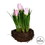 Vickerman FO194509 9" Pink Tulips in Bird Nest 2/Pk