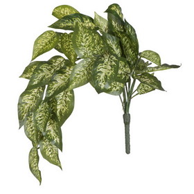 Vickerman FQ181201 24" Green Dieffenbachia Bush Vine 2/Pk