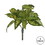 Vickerman FQ181701 11" Green Dieffenbachia Bush 3/Pk