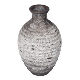 Vickerman FQ191706 6.5" Gray Terracotta Vase