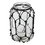 Vickerman FQ194410 10.3" Glass Jar with Black Rope