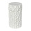 Vickerman FQ196312 12" White Ceramic Container with Lid