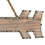 Vickerman FQ196807 22" Rustic Arrow with Rope Hanger