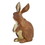 Vickerman FQ197401 9.25" Brown Rabbit Figurine Polyresin