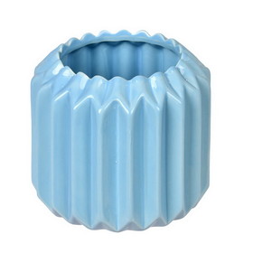 Vickerman FQ198505 5.25" Powder Blue Ceramic Pot