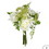 Vickerman FS190501 12'' White Rose Bouquet 2/Pk