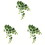 Vickerman FZ190218 18" Varigated Green Ivy Hanging Bsh 3/Pk