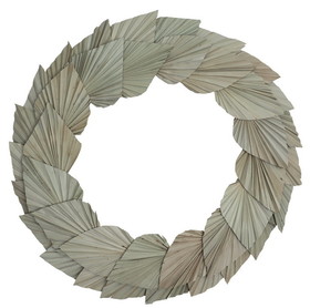 Vickerman H8PAWL000 24" Natural Palm Spear Wreath