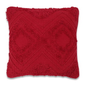 Vickerman JB210332 18" x 18" Red Diamond Cotton Pillow