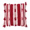 Vickerman JB210640 20" x 20" Red/White Stripe Cotton Pillow