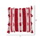 Vickerman JB210640 20" x 20" Red/White Stripe Cotton Pillow