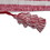 Vickerman JB214220 20" x 8" Red Stripe Cotton Stocking