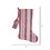 Vickerman JB214220 20" x 8" Red Stripe Cotton Stocking