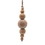 Vickerman JB214410 5" Natural Wooden Bead Ornament 2/bag