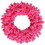 Vickerman K168837LED 36" Flocked Pink Wreath DuraL LED 100Pk