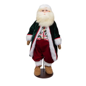 Vickerman KV202228 28" Jingle Bell Santa Doll w Stand
