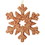 Vickerman L180358 12" Rose Gold Glitter Snowflake Outdoor