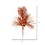 Vickerman L185718 10" Brn Orange Orn Glitt Leaf Pick 12/Bg