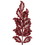 Vickerman L186603 22" Red Matte Mistletoe Spray 12/Bg