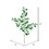 Vickerman L191004 27" Green Glitter Holly Leaf Spray 12/Bx