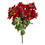 Vickerman L225918 18" Red Poinsettia and Leaf Bush